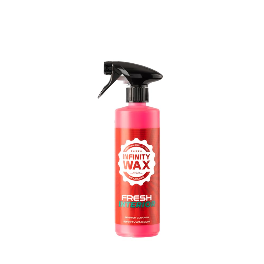 Infinity Wax Fresh Interior 500ml Anti-Bacterial Interior Cleaner for Car Seats, Plastics, Carpets & Trim, High Strength Alkaline Formula, Low Foam, Fragrance-Free