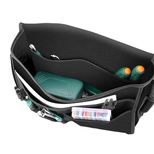 Bolsa de herramientas para electricista,Bolsa de herramientas portátil - Bolsa de herramientas para varias herramientas | Bolsa portátil de organización de herramientas para electricistas, lona con Ba