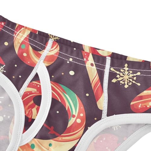 KLL Candy Canes Snowflakes Cartoon Baby Boys Cotton Nighttime Underwear Cute Children Panties4