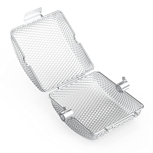 Onlyfire Chef Rotisserie Grill Basket, 2 Pack Stainless Steel Rotisserie Accessory For Any Grill, Fits For 1/2" Hexagon, 3/8" Hexagon, 3/8" Square & 5/16" Square Spit Rod, Global Patent #TOP6