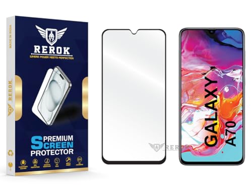 Image of Gorilla Tempered Glass Screen Protector Compatible with Samsung Galaxy A70 [Pack of 1] | Edge-to-Edge, Bubble-Free, Case Friendly, Easy Installation Kit