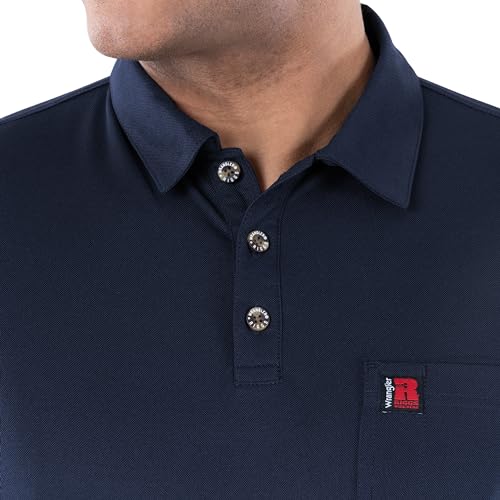 Wrangler Men's Short Sleeve Performance Pocket Polo3