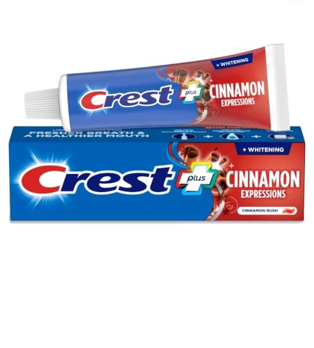 Crest Plus Complete + Whitening Cinnamon Rush Expressions 5.4 oz 2 Boxes