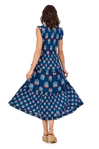 Mud Pie Women's Ward Smocked Midi Dress4