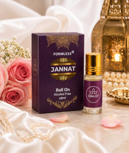 Image of Formless Jannat 3ml Attar Unisex - Premium Exotic Fragrance Oil, Long Lasting Alcohol-Free Perfume, Sweet Floral Fresh Scent, Pocket Size Roll-On, Travel Friendly Daily Wear & Special Occasions