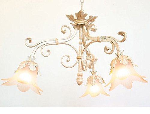 Lustre 3 lumières Paris ivoire pour éclairage de salon