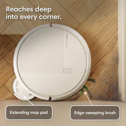iRobot Roomba 415 Robot Vacuum & Mop Combo, 2.3X Suction, 90 Days Self-Emptying, Multifunction Dock Self-Cleaning & Hot Dry, Smart Obstacle Avoidance, Lifting Spinning Mops, Ideal for Pet Hair, White - image 8