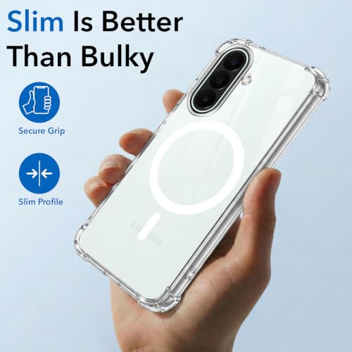 Image of Jkobi Shockproof Crystal-Clear Back Cover for Samsung Galaxy A27 5G | Samsung Galaxy M47 5G (Magsafe Wireless Support | Drop & Camera Protection | Hard Polycarbonate)