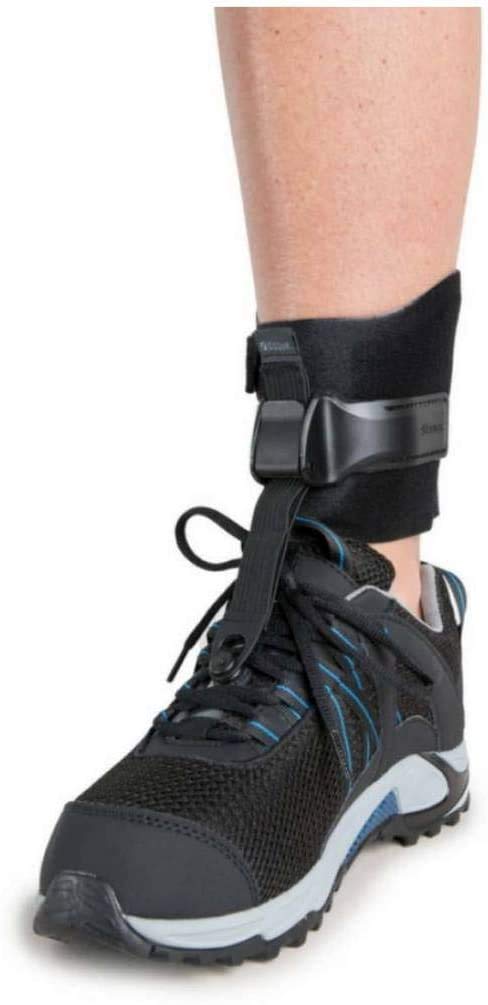 Ossur Rebound Foot-up Drop Foot Brace | Ankle-Foot Orthosis for Dynamic & Discreet Support | One-Hand Wearability | Functional Design | Adjustable Cuff Straps | Breathable Material | L/XL