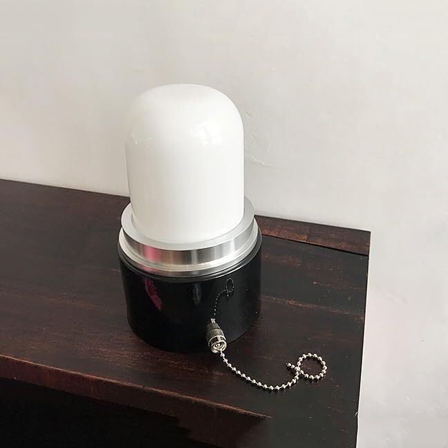 Aplique de pared moderno de vidrio blanco con interruptor de cadena para bano y pasillo 6