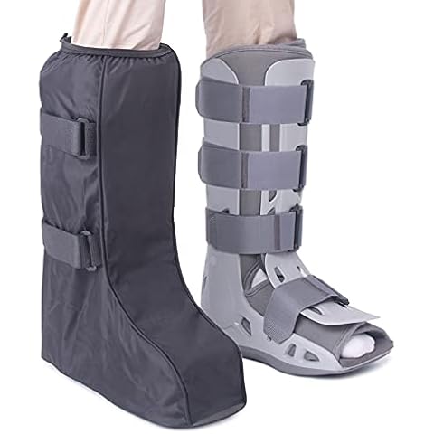 ARUNNERS Medical Boot Cover Walking Brace Orthopedic Fracture Cast with Hook Loop (Black, Tall, X-Large) Cover