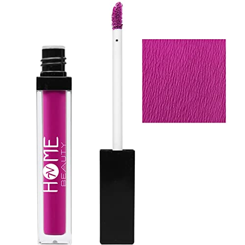 7V Home Beauty Fuchsia Pink Matte Liquid Lipstick, Long Lasting High Pigmented Non-stick Waterproof Rose Pink Lipstick (5ml, #738)