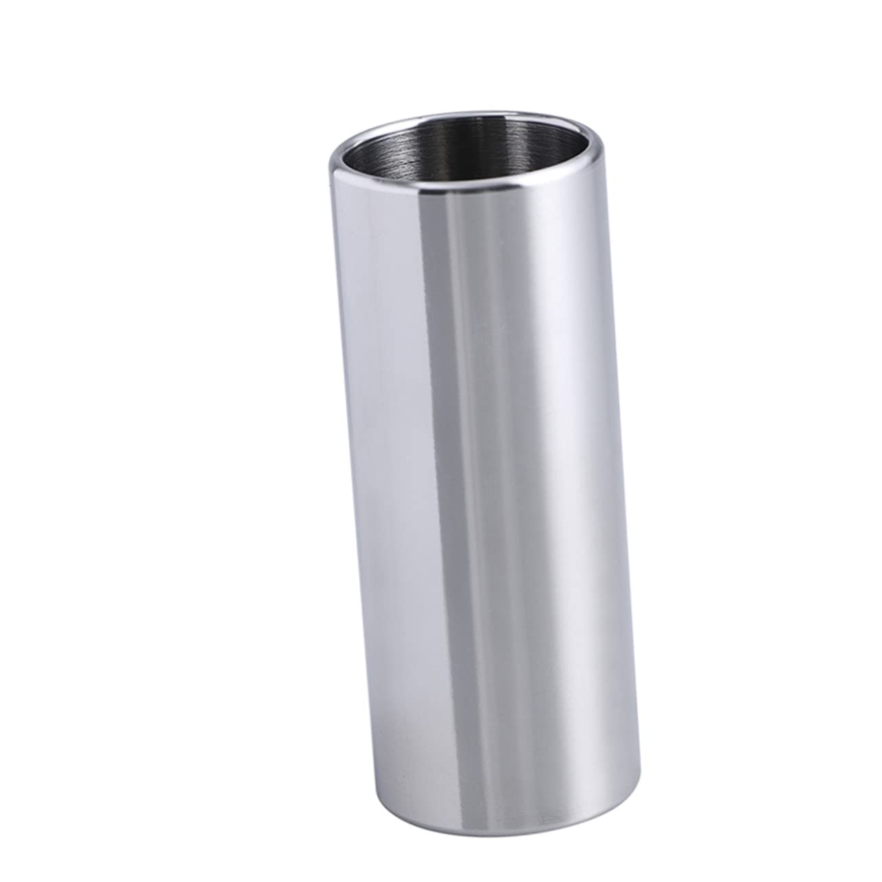 Abaodam 70mm Glass Stainless Steel Guitar Slides Medium Bottleneck Standard Slide for Steel Guitars