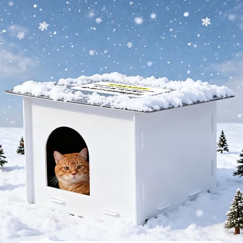 Cabane pour chat d'extérieur pour offrir un abri chaud à votre compagnon