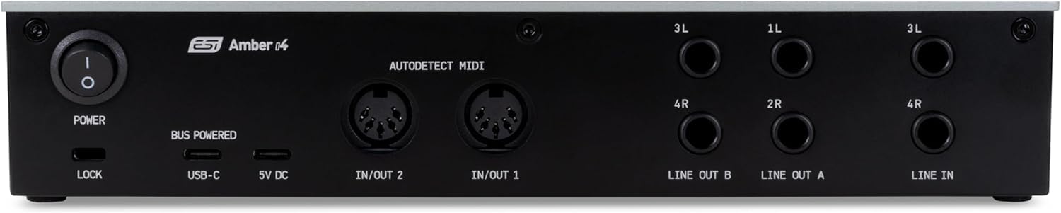 ESI Amber i4 | Interfaz de audio USB-C de 4 pulgadas y 4 salidas