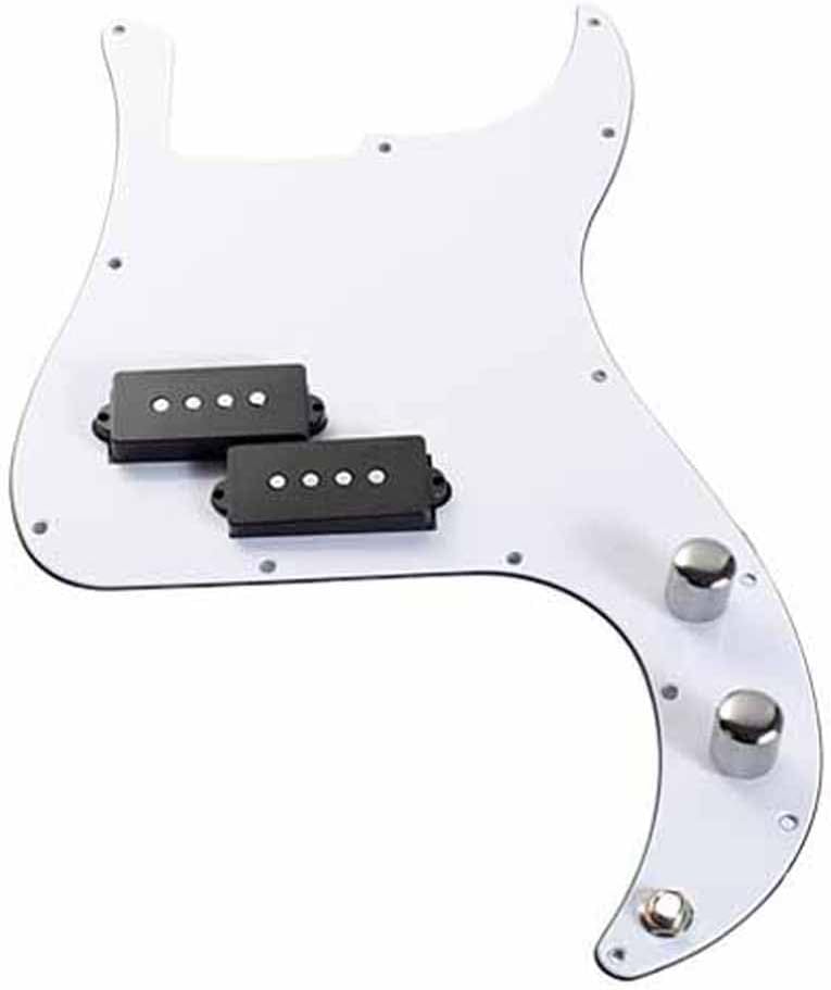 Yukiomi Alnico 5 Pre-wired Loaded P Bass Pickguard With EVA Foam for FD Precision Bass Guitar Vintage Tortoise
