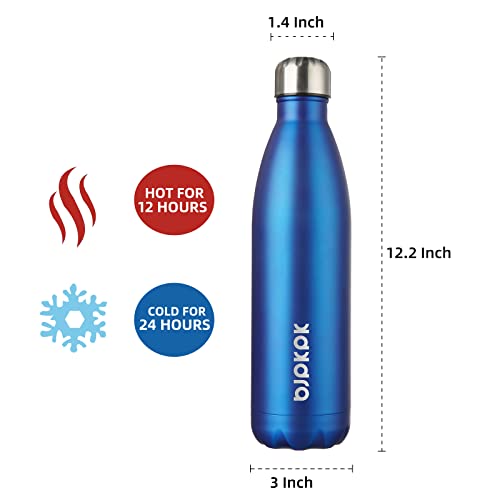 Image of BJPKPK 25 oz Insulated Water Bottle, Stainless Steel Flask, Leak Proof