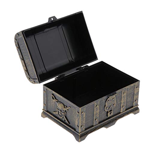 F Fityle 2x Baú Do Tesouro Pirata Para Procurar Tesouros/Dramatização/Jogo Em Família/Jogo Pirata