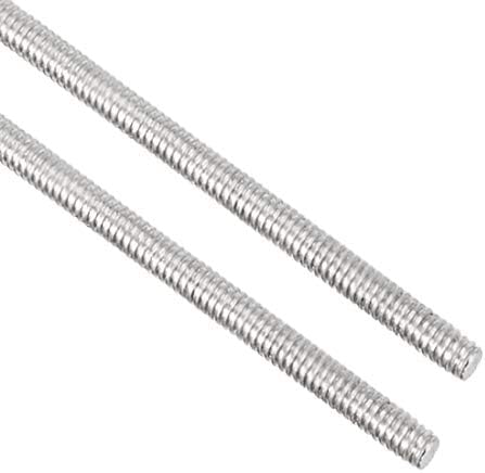 Awclub 2pcs M2 x 250mm Fully Threaded Rod, 304 Stainless Steel Long Threaded Screw,Right Hand Threads for Anchor Bolts,Clamps,Hangers and U-Bolts