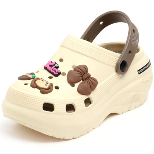 Image of DOCTOR HEALTH SUPER SOFT Women's Cartoon Charm Clogs | Lightweight EVA Slip-On Sandals | Breathable Anti-Slip Casual Garden Shoes for Boys Girls Indoor Outdoor Everyday Wear