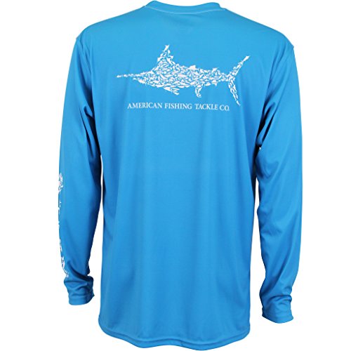 AFTCO Jigfish Long Sleeve Shirt Vivid Blue