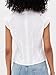 SUNNOW Women's Poplin Top Sleeveless with V-Neck Pintucks at Waist & Hidden Back Zip (US, Alpha, Large, Regular, Regular, White)