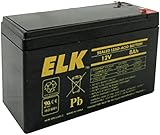 Elk ELK-1280 12V 8Ah Sealed Lead Acid Battery
