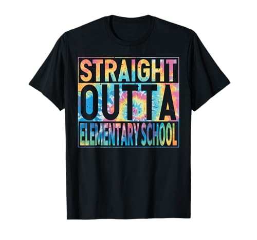 Straight Outta Elementary School Graduate Class 2026 Funny T-Shirt