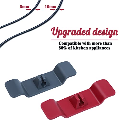 Azlnrmu 21Pcs Cord Organizer For Appliances, 7Color Kitchen Appliances Wrapper With 42 Double-Sided Adhesive Tape，Sticky And Sturdy Wire Stick On Mixer Air Fryers, Coffee Maker Blender #TOP4