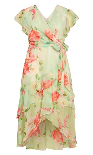 Image of City Chic Women's Plus Size Maxi Dress - Flirty Tier Print