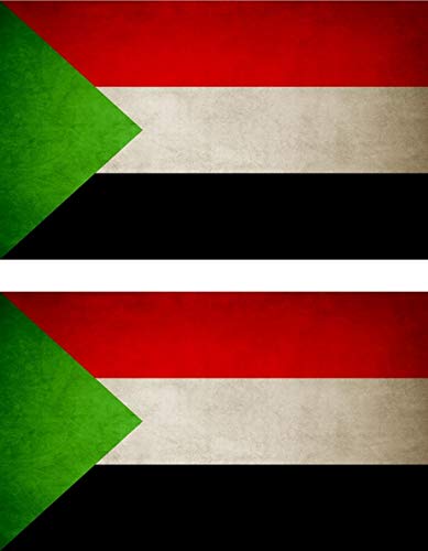 Akachafactory 2X Autocollant Sticker Drapeau Vintage Vieilli SUD Soudan