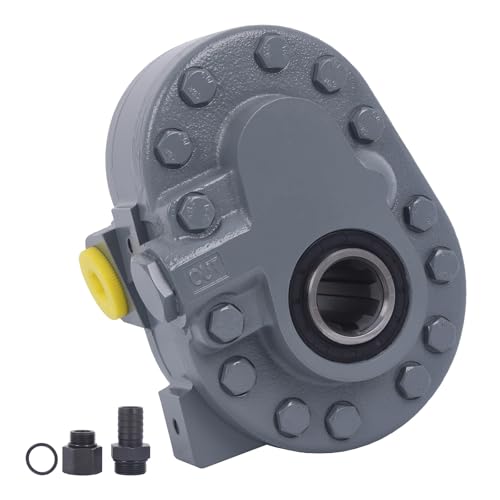 GKSNCJSMF Hydraulische Zapfwellenpumpe 7,4 GPM, Hydraulikmotor 540 U/min 2500 PSI, hydraulische Zapfwellenpumpe SAE 16' Einlass und SAE 12' Auslass für Kippanhänger, Holzspalter und Scherenhebebühne