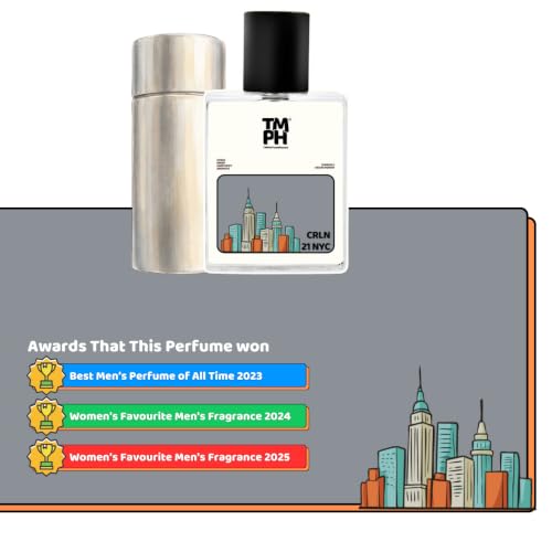 Image of TMPerfumehouse CRLN 21 NYC EDP for Men | Fresh, Citrusy & Long Lasting Perfume Spray | Citrusy, Green & Warmspicy Fragrance | Luxury Gift for Him | TMPH | 50ml