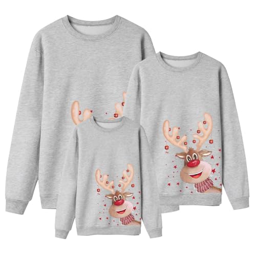 Weihnachtspullover Familie Set Damen Herren Kinder Pärchen Unisex...