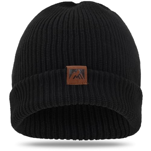 ricema Beanie Mütze Herren Damen, Winter Warme Strickmütze mit...