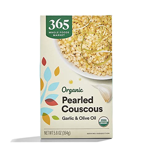 365 by Whole Foods Market, Organic Garlic & Olive Oil Pearled Couscous, 5.8 oz, Packaging may vary (Pack of 4) image 3
