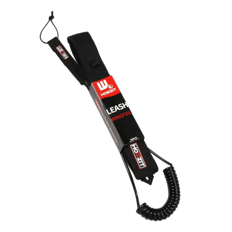 Leash DE WINGFOIL Cintura Coil Howzit Nero