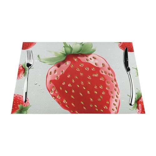 Sets de table chic de haute qualité, design tressé durable 45,7 x 30,5 cm - 5