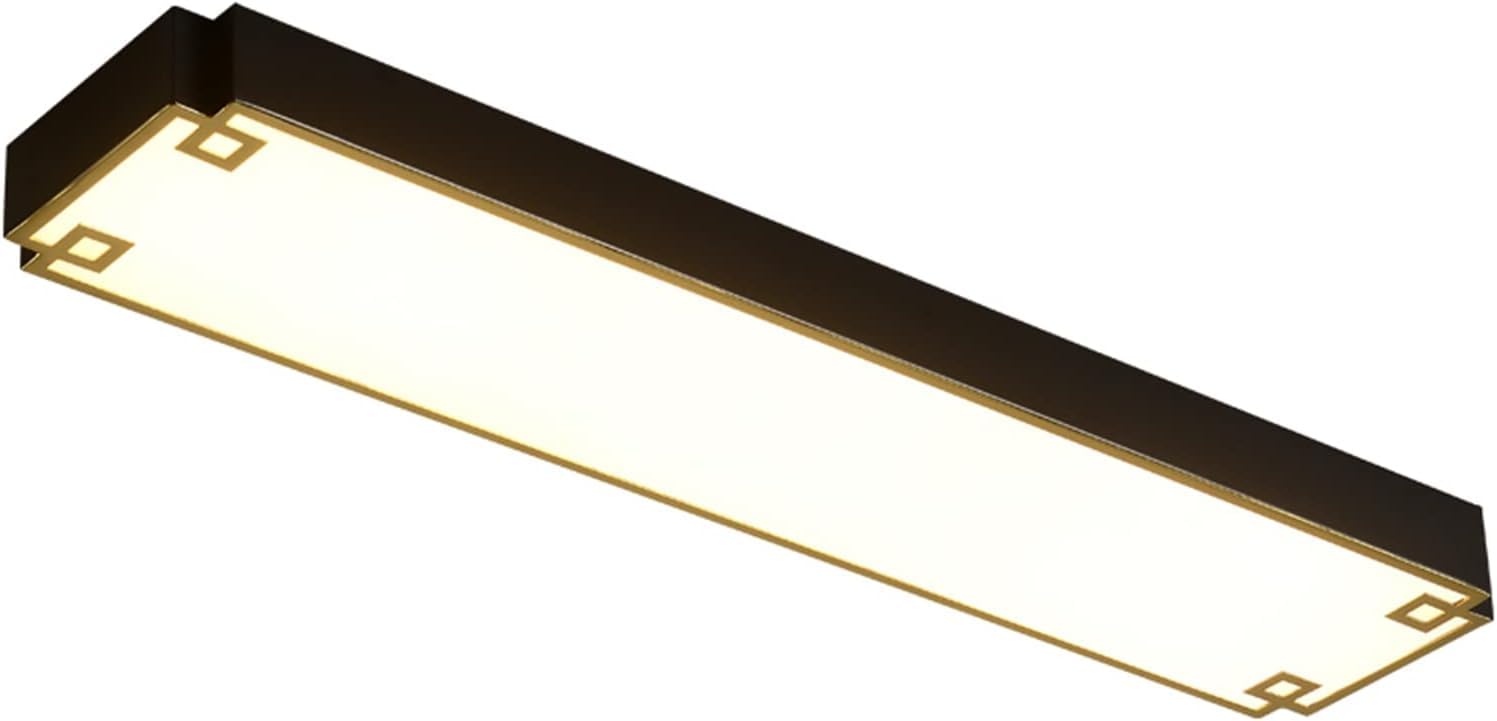 KXEcoLife Chinese Ceiling Lamp, Square Compatible with Corridor Porch Cloakroom Office Suspension Light Long Lamp,Chandelier