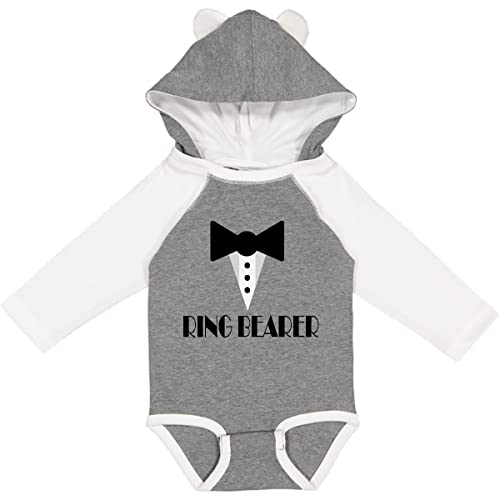 Image of inktastic Ringbearer Mock Tux Wedding Tuxedo Long Sleeve Creeper