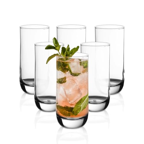 Vikko 12oz Crystal Clear Drinking Glasses