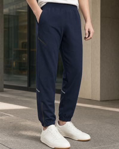Image of NOBERO Men's Oversized Travel Joggers | Loose Fit | Baggy Relaxed Fit Joggers for Travel