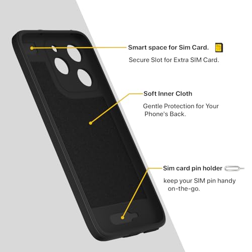Image of Outlouders Back Cover for Realme 15T 5G / Realme Narzo 90 5G Soft Matte Silicone Cover with Slim Fit | Mag-Safe Logo (Not Mag-Safe Compatible) | Shockproof | Camera Protection Bumper Case (Black)
