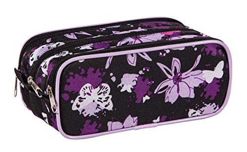 Estojo Necessaire LS Bolsas com 4 divisões internas preto