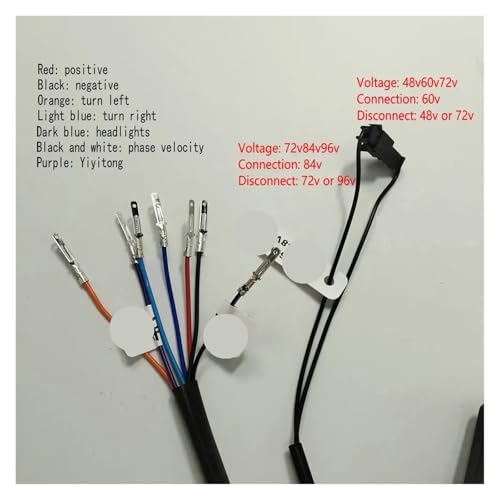 Pièce de conversion compteur de vitesse 48V 60V 72V pour vélo