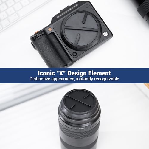 Tapón trasero para lente JJC para montura Hasselblad X, antirayones y a prueba de polvo, con diseño en forma de X, compatible con lentes XCD 35-100mm f/2.8-4 E, XCD 20-35mm f/3.2-4.5 E, XCD 55mm f/2.5 V, XCD 28mm f/4 P miniatura 5