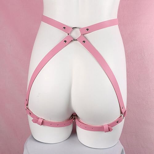 Suspenders Lingerie Sets Gothic Belts with Handcuffs Women Punk Body Belt Waist Belt Lingerie Leg Belt4