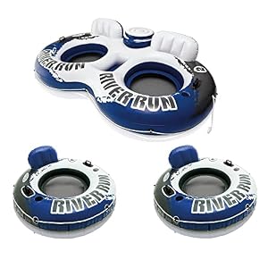 Intex River Run II Doppelfahrer-Schlauch mit 2 Flößen