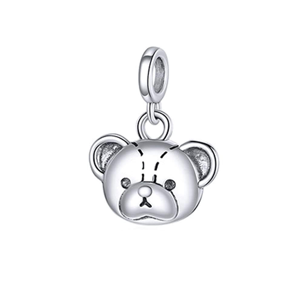 Cuenta de oso compatible con pulsera europea que no pierde el brillo 8