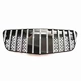 Coche Rejillas Frontales Radiador Reemplazo De Parachoques Superior, Capó De Malla, Kit De Carrocería De Coche, Parrilla Delantera, Parrillas De Carreras Para W211 Clase E 2003-2005 Estilo GT,